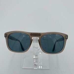 GENUINE PERSOL GRAY SUNGLASSES WITH POLARIZED BLUE LENSES